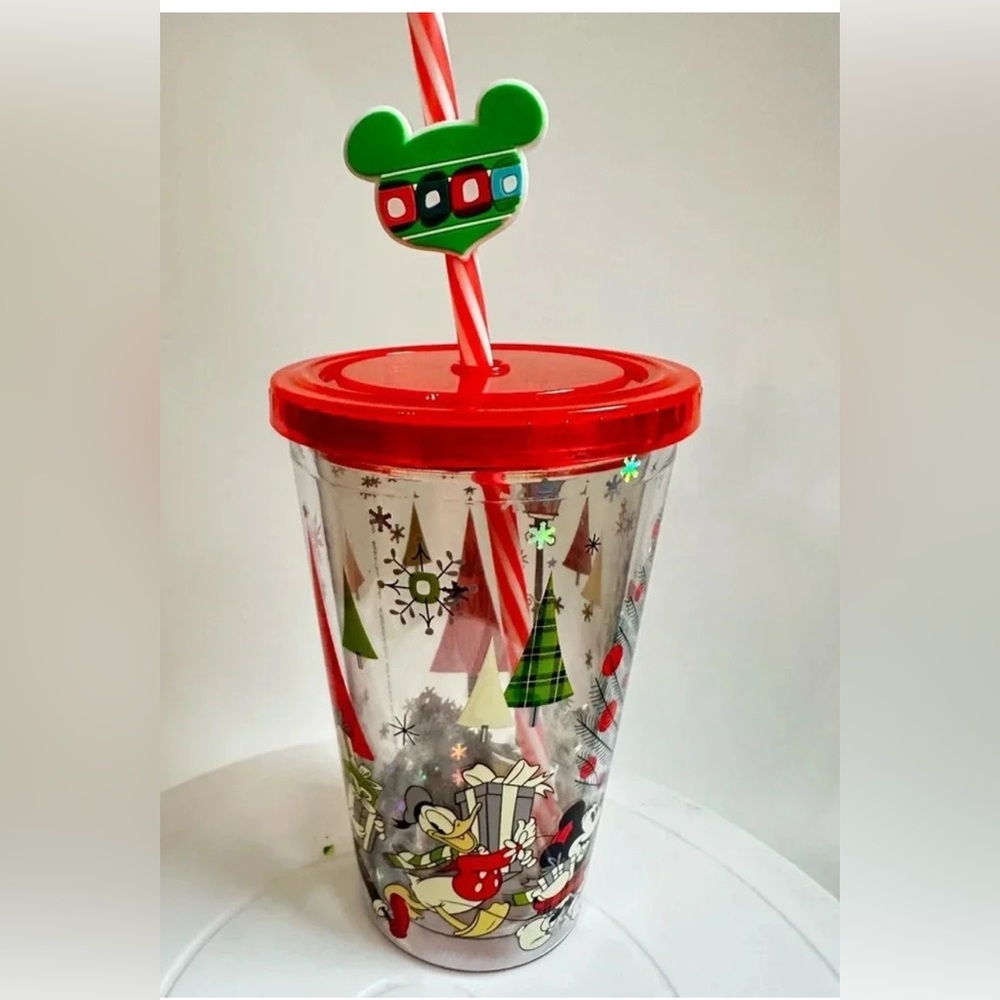 Disney Holiday Tumbler with Straw